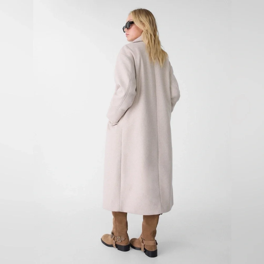 Stradivarius OVERSIZE SOFT-TOUCH COAT - Picture 6 of 8
